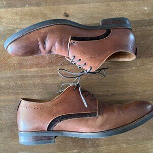 FLORSHEIM Brown Leather Oxford Shoes 11957-221‎ Size 10.5 D Men's Dress Lace Up
